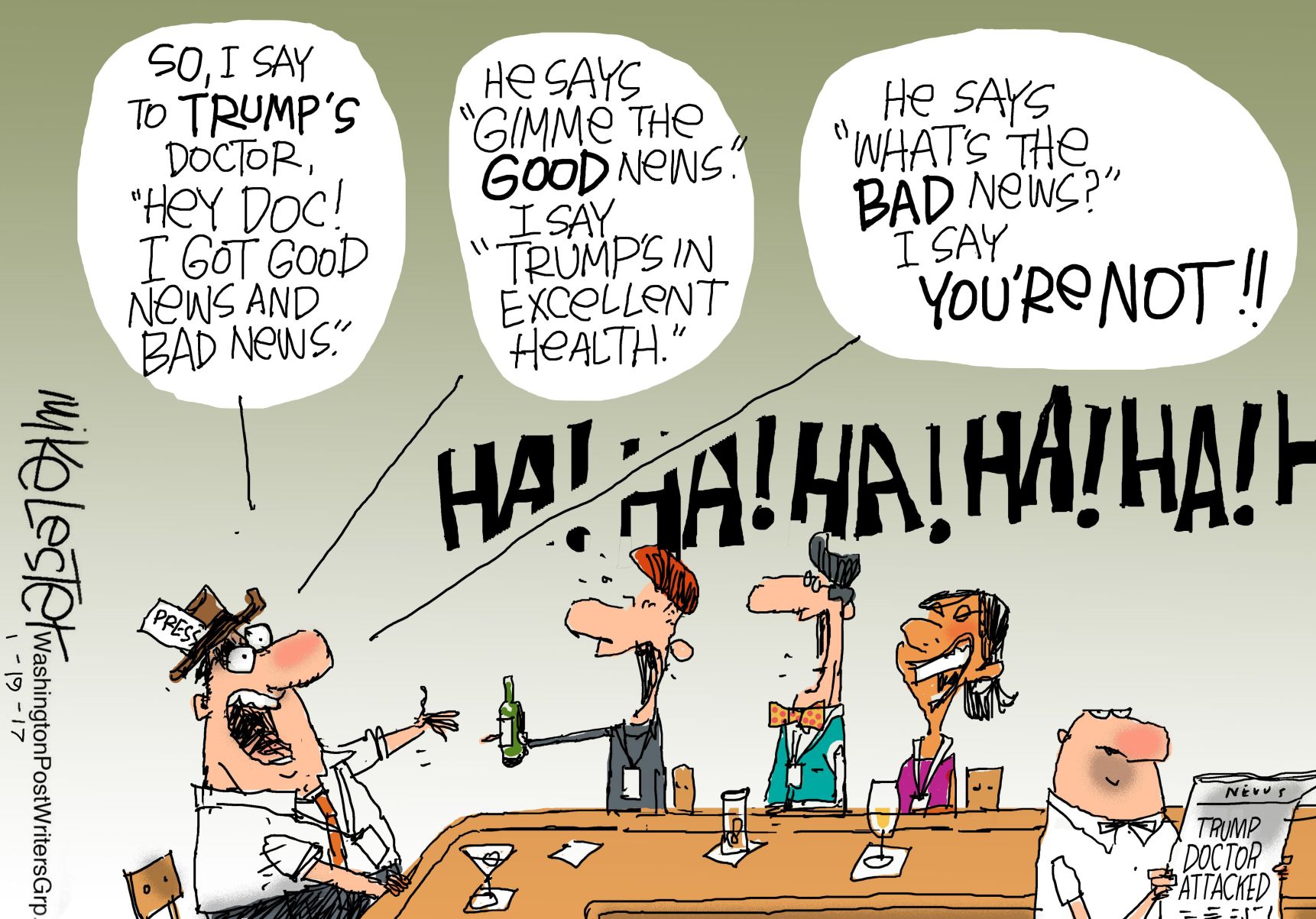 Mike Lester cartoon